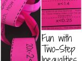 Solving Linear Inequalities Worksheet together with solve Two Step Inequalities Paper Chain Activity