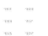 Solving Multi Step Equations Worksheet Answers together with Math Worksheets solving Equations with Variables Both Sides