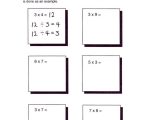 Solving Multiplication and Division Equations Worksheets together with solve the Multiplication Fact In Each Box Next Write 2 Division
