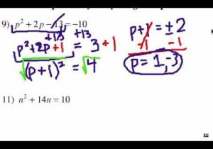 Solving Quadratic Equations by Completing the Square Worksheet Algebra 1 and solving Quadratic Equations by Pleting the Square Worksheet Kuta