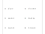 Solving Quadratic Equations by Completing the Square Worksheet Algebra 1 as Well as solving Quadratic Equations by Pleting the Square Worksheet