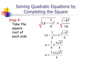 Solving Quadratic Equations by Completing the Square Worksheet Algebra 1 with 6 4 solve Quadratic Equations by Pleting the Square