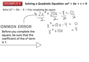 Solving Quadratic Equations by Quadratic formula Worksheet Along with 7th Tap Section 94 solving Quadratic Equations by Ple