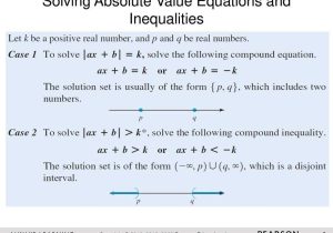 Solving Quadratic Equations by Quadratic formula Worksheet and Inequalities and Absolute Value Ppt