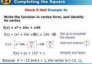 Solving Quadratic Equations by Quadratic formula Worksheet and Vertex form Calculator Unique Vertex form Document Templat