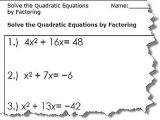 Solving Quadratic Equations Using Different Methods Worksheet Answers as Well as Quadratic Equation Worksheets Printable Pdf Download