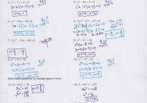 Solving Quadratics by Factoring Worksheet and Lovely solving Quadratic Equations by Factoring Worksheet Fresh How