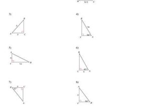 Solving Right Triangles Worksheet or solving Right Triangles Worksheet