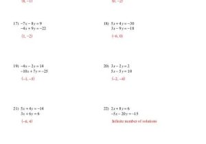 Solving Systems Of Equations by Elimination Worksheet Along with Worksheets 49 Awesome solving Systems Equations by Substitution