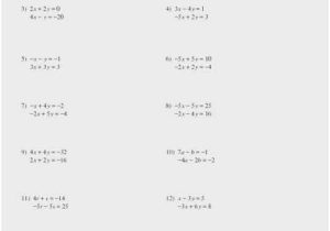 Solving Systems Of Equations by Elimination Worksheet Also 24 Best solving Systems by Graphing Worksheet