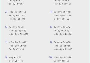 Solving Systems Of Equations by Elimination Worksheet Answers with Work Also System Equations Worksheet with Answers