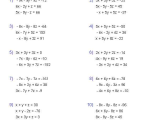 Solving Systems Of Equations by Elimination Worksheet Pdf with Systems Equations In Three Variables Worksheet the Best