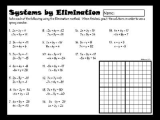 Solving Systems Of Equations by Elimination Worksheet together with Systems Linear Inequalities Multiple Choice Worksheet