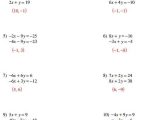 Solving Systems Of Equations by Substitution Word Problems Worksheet Also solving Systems Equations Algebraically Worksheet Best Systems
