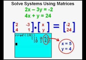 Solving Systems Of Equations Using Matrices Worksheet as Well as 15 Best Matrices Images On Pinterest