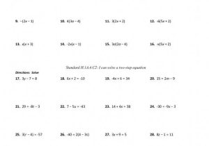 Solving Two Step Equations Worksheet Answers Also solving Multi Step Equations Worksheet