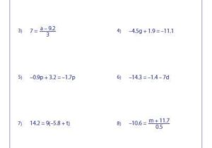 Solving Two Step Equations Worksheet Answers and solving Multi Step Equations Worksheet