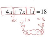 Solving Two Step Inequalities Worksheet Along with Outstanding solving Equations by Bining Like Terms Worksh
