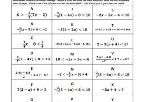 Solving Two Step Inequalities Worksheet Answers or Worksheets 47 Awesome solving Multi Step Inequalities Worksheet