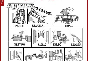 Spanish Family Worksheets and Las Partes De La Casa En Espa±ol Nombre De Habitaciones