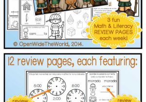 Spanish Family Worksheets with Spanish Kindergarten Summer Review Campamento Widjiwagan Review