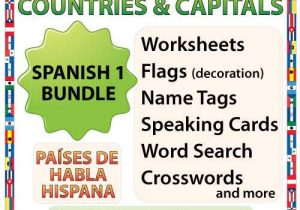Spanish Speaking Countries Worksheet with Flash Cards Product Categories