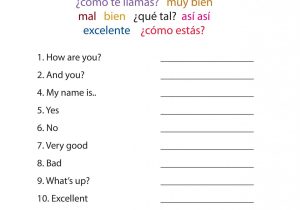 Spanish Worksheets for High School Also Teaching Greetings In Spanish Greetings Card Design Simple