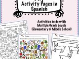 Spanish Worksheets for Kids or Five 100th Day Activity Pages for Spanish Class Incorporate