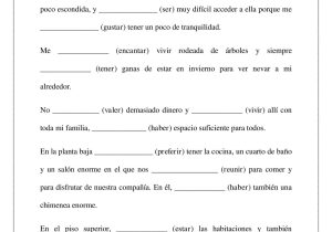 Spanish Worksheets for Kids or Para Practicar Elcondicional Grama Pinterest