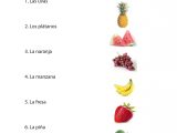 Spanish Worksheets for Kids with Fruit Names In Spanish Spanishworksheets Classroomiq Newteachers