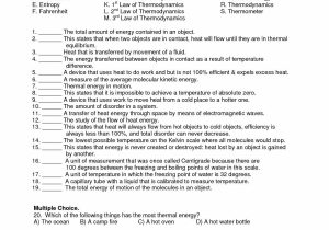 Specific Heat Problems Worksheet Along with thermal Energy Worksheets D4f A9b Battk
