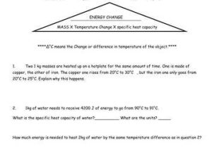 Specific Heat Problems Worksheet Answers Also Specific Heat Worksheet Answers
