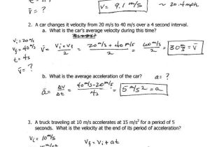 Speed and Acceleration Worksheet Answers as Well as 21 New Graphing Speed Vs Time Worksheet Answers