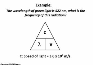 Speed Frequency Wavelength Worksheet together with 1 C This Shows the Equation Dealing with Frequency Wavelength and