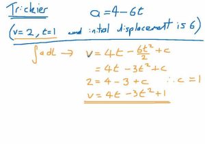 Speed Velocity and Acceleration Worksheet or How to Use Calculus In Kinematics Displacement Velocity Amp