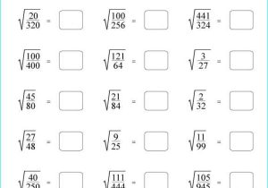 Square Root Worksheets 8th Grade and Square Root Worksheets Grade 8 Worksheets for All