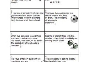 Statistics and Probability Worksheets and 38 Best Probability Images On Pinterest