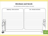 Stem Activity Worksheets Also Abraham and Sarah Writing Worksheet Activity Sheet Ks1 Key