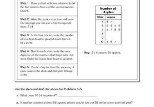 Stem and Leaf Plot Worksheet Pdf or Stem and Leaf Plot Worksheets 4th Grade the Best Worksheets Image