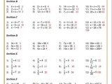 Step 8 Worksheet or solving Linear Equations Worksheets Pdf