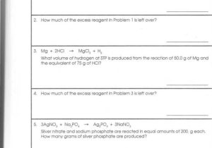 Stoichiometry Limiting Reagent Worksheet Answers as Well as Unique Limiting Reagent Worksheet Elegant Stoichiometry Practice