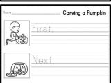Story Writing Worksheets or Free Carving A Pumpkin Sequencing Story and Writing Activity