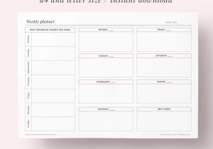 Student Budget Worksheet as Well as Weekly Overview Planner Printable Set