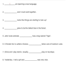 Subject Pronouns Worksheet 1 Spanish Answer Key together with Pronouns Worksheets for 1st Grade Worksheets for All