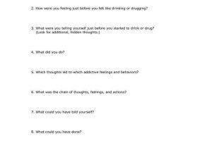 Substance Abuse Triggers Worksheet Also 37 Best Relapse Prevention Images On Pinterest