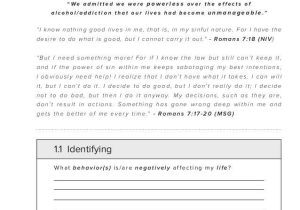 Substance Abuse Triggers Worksheet with the 12 Steps Of Recovery Savn sobriety Workbook