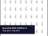 Subtracting Fractions with Unlike Denominators Worksheet or Addition Worksheets Spaceship Math these Addition Worksheets are