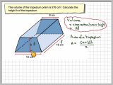 Surface area Of Prisms and Cylinders Worksheet Along with Finding the Height Of A Trapezium Prism