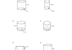 Surface area Of Prisms and Cylinders Worksheet Answers with Volume A Cylinder Word Problems Worksheet Image Collections