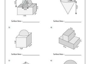 Surface area Worksheet 7th Grade Also area Shapes Worksheet